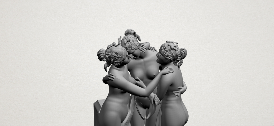 Sculpture of Three Grace 01 3D Print 197399
