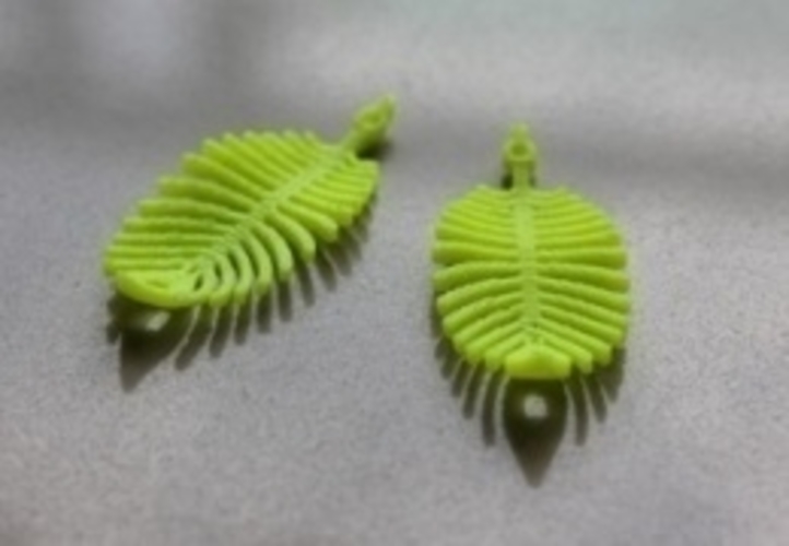 Earing -Leaf 3D Print 197409