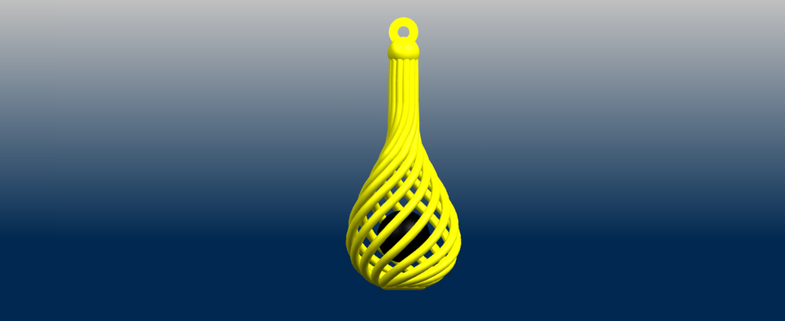 Necklace - Twisted Vase 3D Print 197438