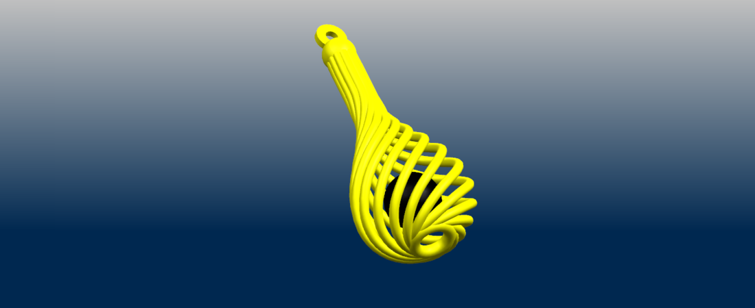 Necklace - Twisted Vase 3D Print 197440