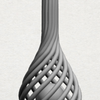 Small Necklace - Twisted Vase 3D Printing 197448