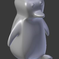 Small Cute Penguin (stands on its own) 3D Printing 197502