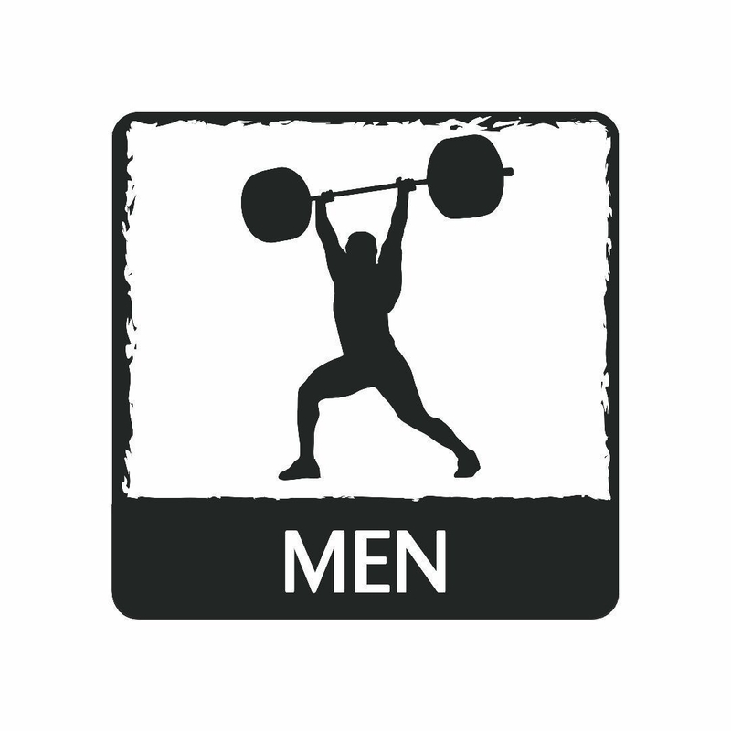 Gym fitness crossfit Bathroom Signs 3D print model