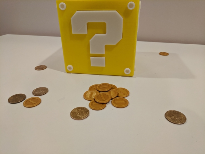 Working Mario Coin Block  3D Print 197516