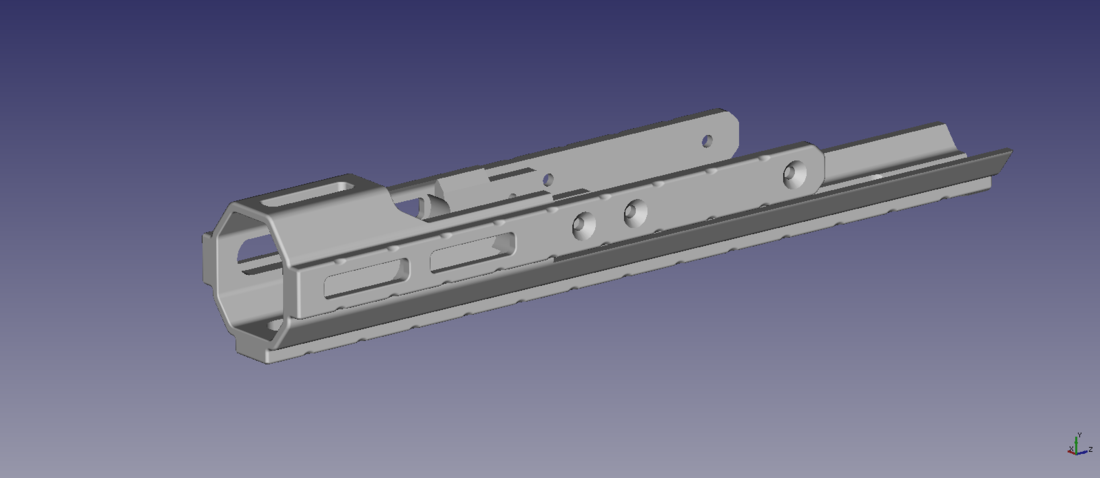 SCAR M-LOK Handguard  3D Print 197684