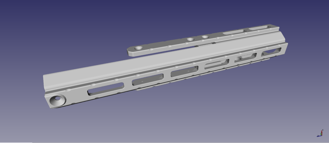 SCAR M-LOK Handguard  3D Print 197685