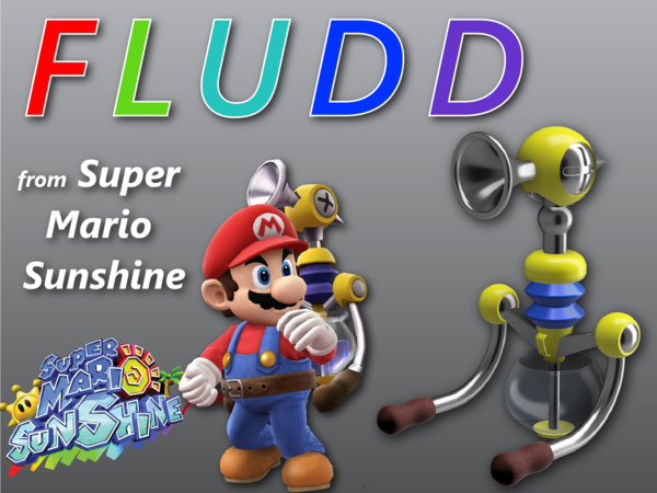 Medium FLUDD - Super Mario Sunshine 3D Printing 197737