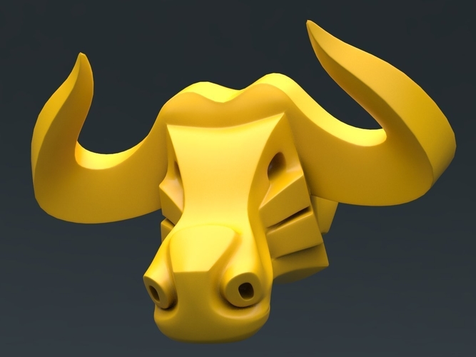 Bull Head 3D Print 197770