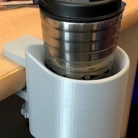 Small Travel mug desk holder 3D Printing 197781