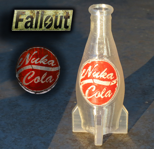 3D Printed Nuka Cola Bottle – Fallout 4 - Game Design Contest by w.l