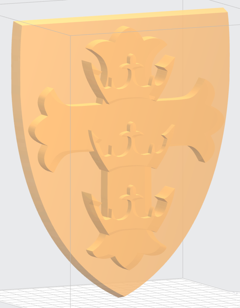 3D Boston University Crest