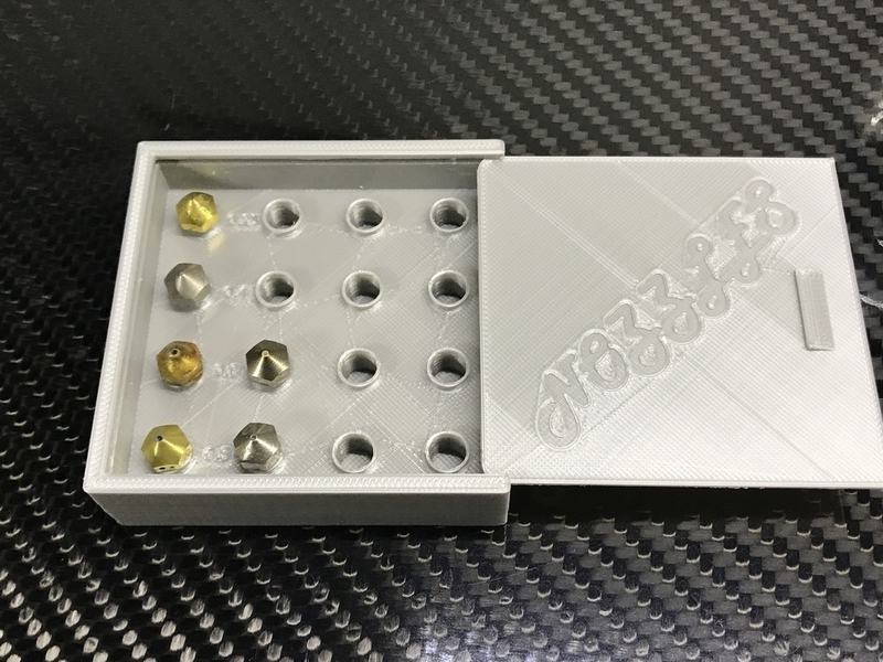 Nozzle storage box