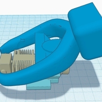 CR-10 THC-01 3-Color Printhead mount and fangs - Thumbnail 2