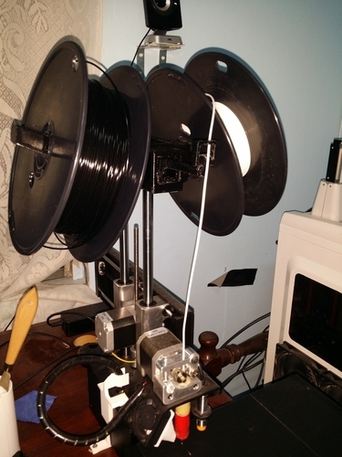 Bearing-less dual spool holder for printrbot simple metal 3D Print 198274