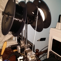 Bearing-less dual spool holder for printrbot simple metal - Thumbnail 2