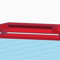 Small Door handle for 5mm plexiglas 3D Printing 198315