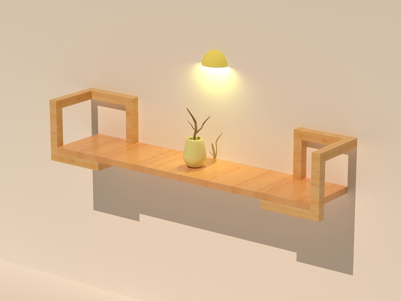 Wall decor desk