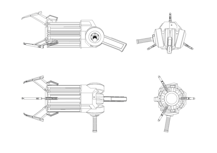 Gravity Gun - Half Life 2 - Working floating table 3D Print 198441