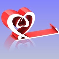 Heart Shape phone holder 2 - Thumbnail 1