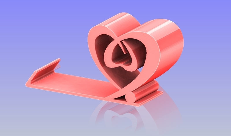 Heart Shape phone holder 2