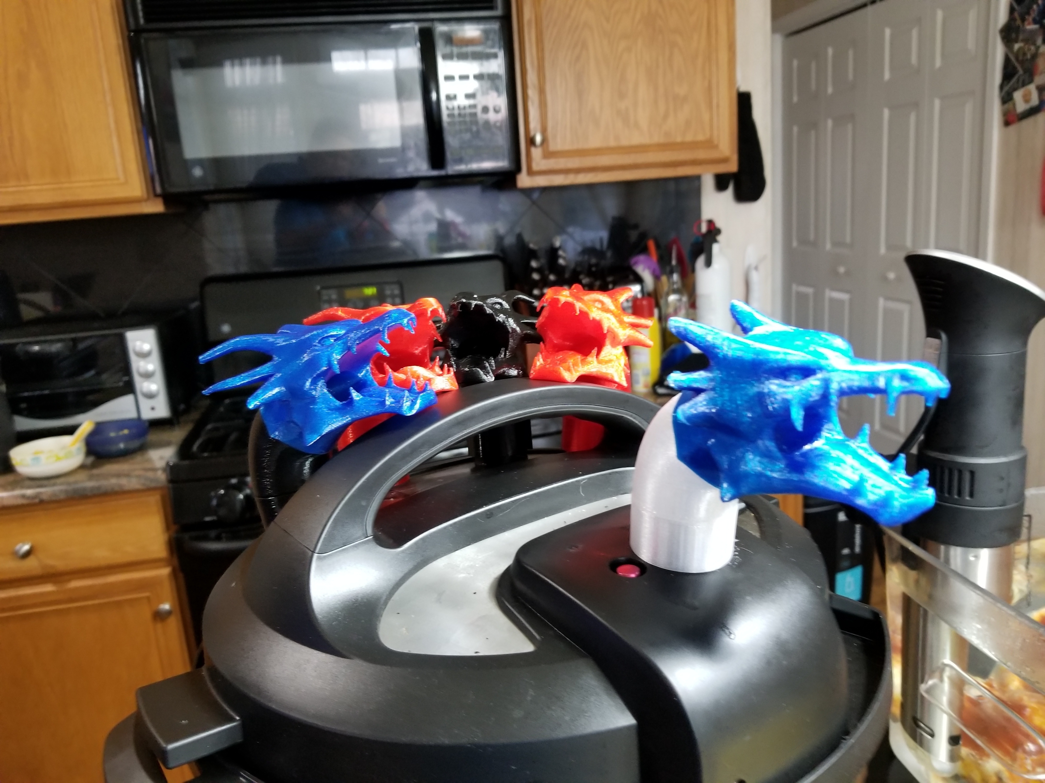 3D Printed Instant Pot Steam Dragon by pfjason