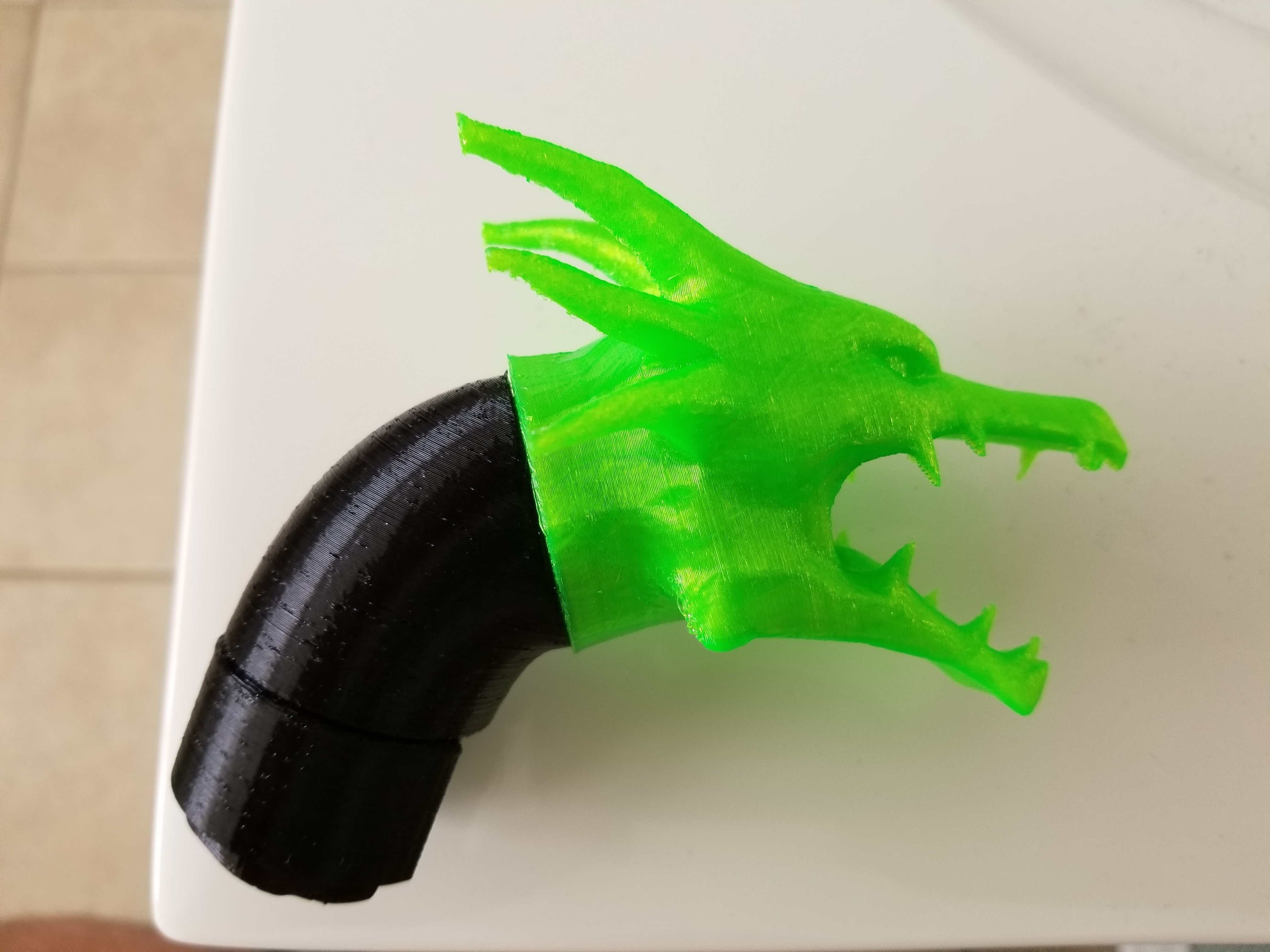 3D Printed Instant Pot Steam Dragon by pfjason