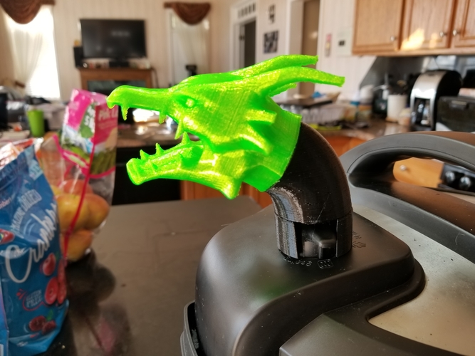 3D Printed Instant Pot Steam Dragon by pfjason