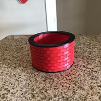 Small Brick Pattern Bowl 3D Printing 198709