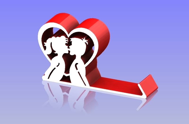 Heart Shape phone holder 3