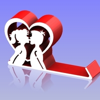 Heart Shape phone holder 3 - Thumbnail 3