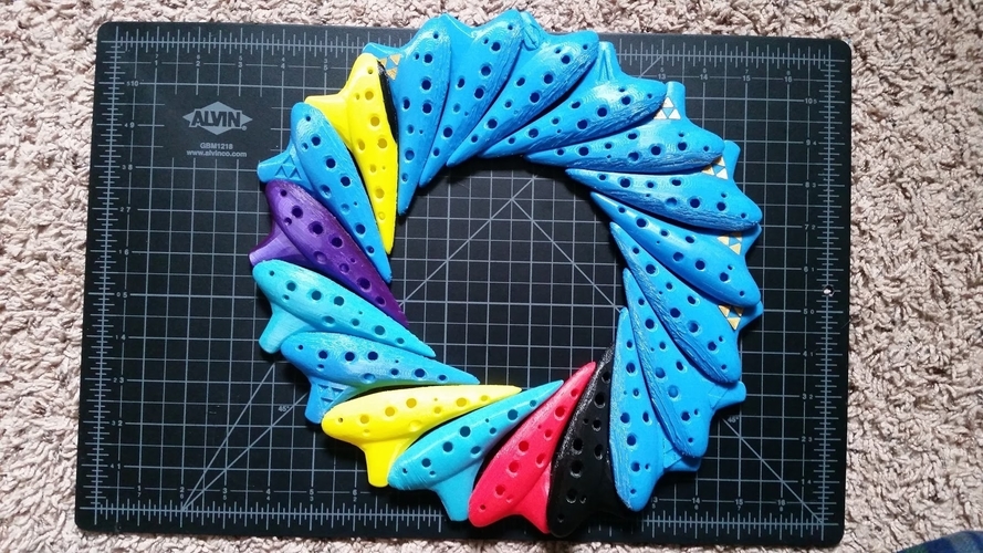 Working Soprano Ocarina - 12 Hole Transverse 3D Print 198766