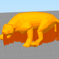 LowPoly Pantera Art Sculpture - Thumbnail 6