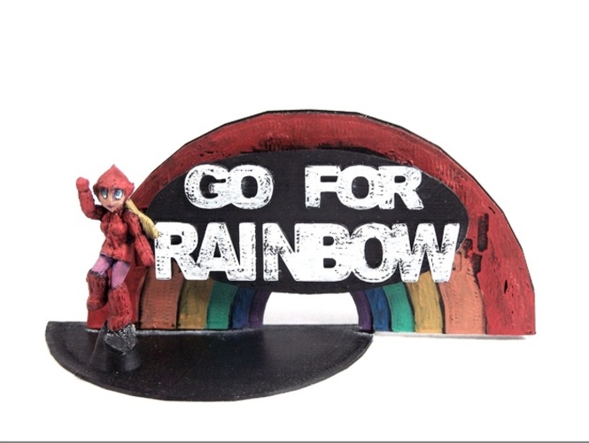 Go For Rainbow 3D Print 1988