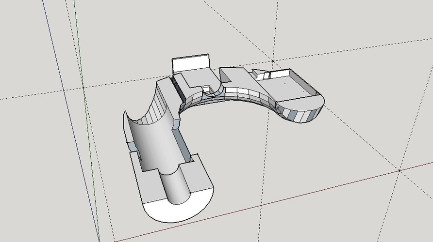 Kingsman Umbrella Handle 3D Print 198800