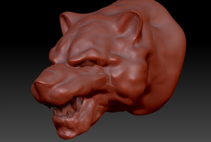 Tigerhead 3D Print 198832