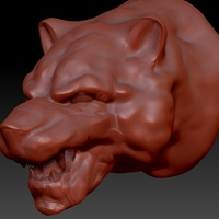 Small Tigerhead 3D Printing 198832
