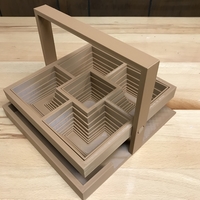 Small Pop up square basket 3D Printing 198867