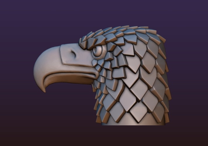 Eagle head stylized 3D Print 198915