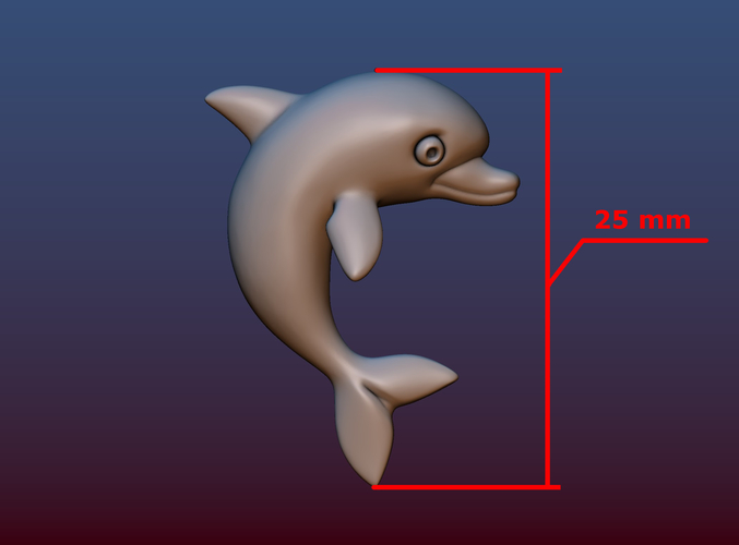 Little dolphin 3D Print 198981