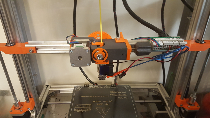 Geared Extruder using M8 extruder driver