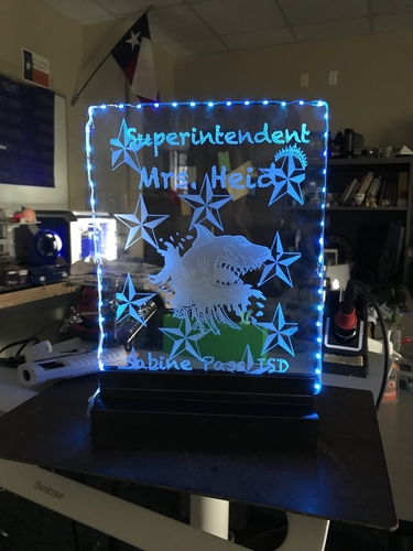 Etched Glass Project Stand 3D Print 199027