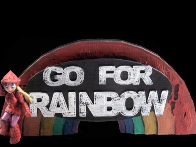 Go For Rainbow 3D Print 1991