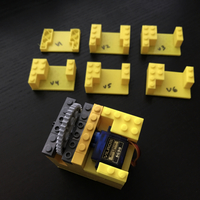 Small Lego 9g Servo Mount 3D Printing 199256