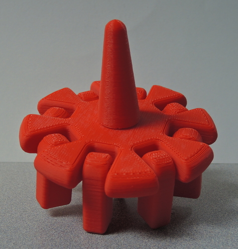 Spinning Top with Articulated Arms 3D Print 199306