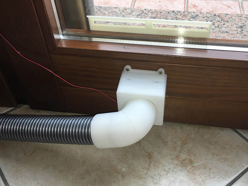 Rotatable fumes extractor for 40 mm tube