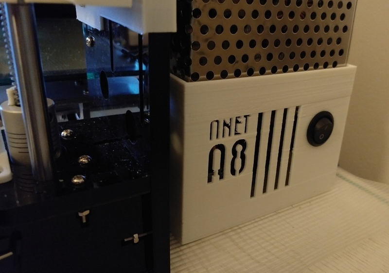 Anet A8 Power supply with simple 20mm button and original cable