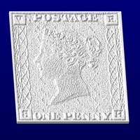 Penny Black Stamp Coaster - Thumbnail 1