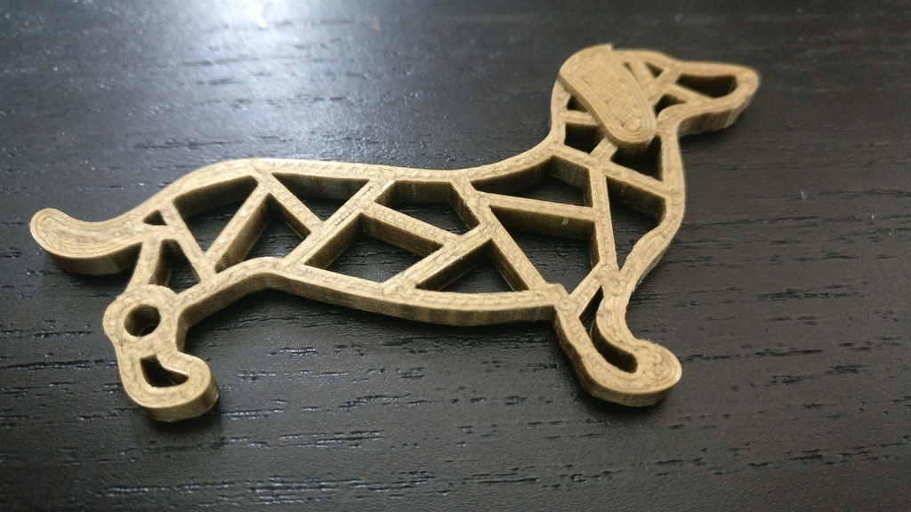 dachshund keychain