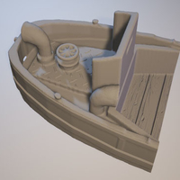 japanese landingcraft -stl file- 3D print model - Thumbnail 5