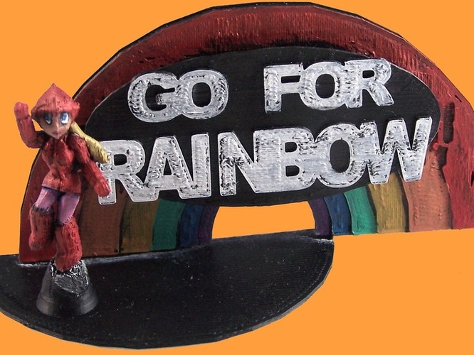 Go For Rainbow 3D Print 1996